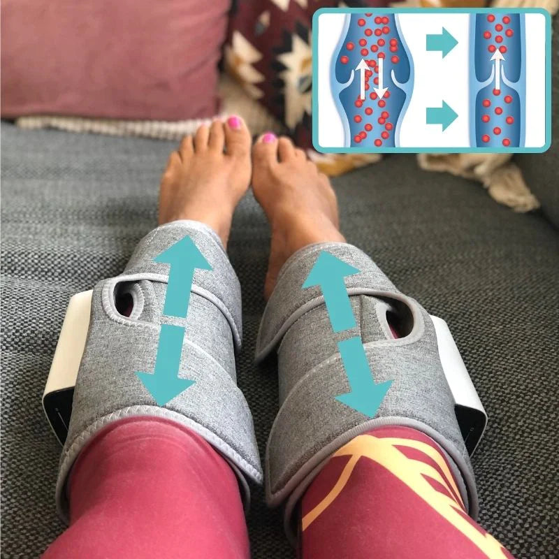 Masajeador de aire calentado para piernas